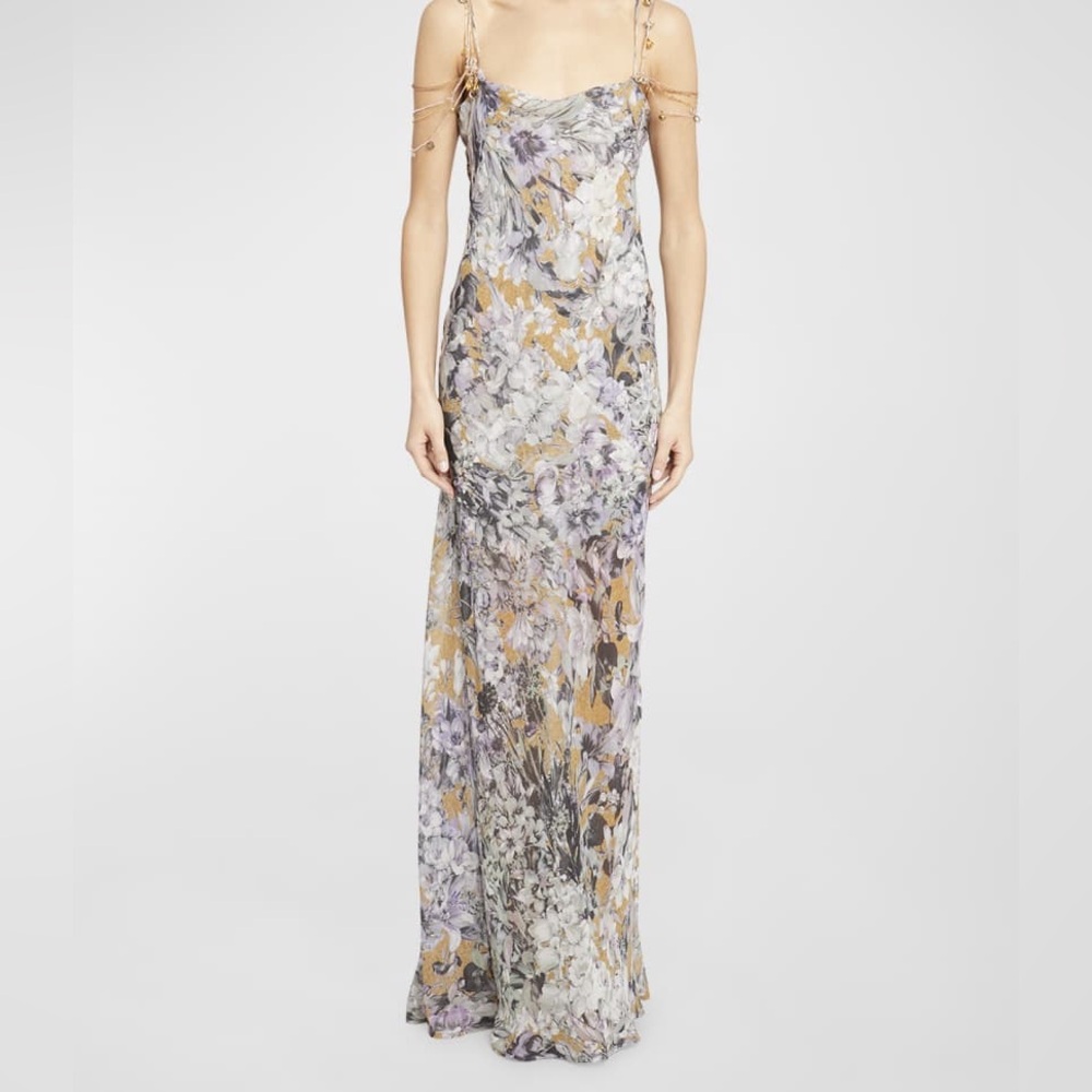 Dries Van Noten Multicolor Floral Maxi Dress
